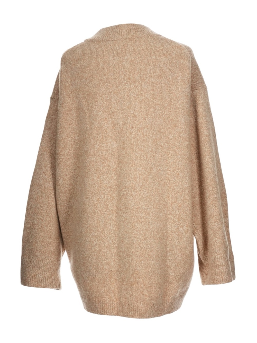 J. Crew Relaxed Milano Stitch Cardigan Large Camel Oversized Alpaca Wool Jacket - Picture 2 of 6